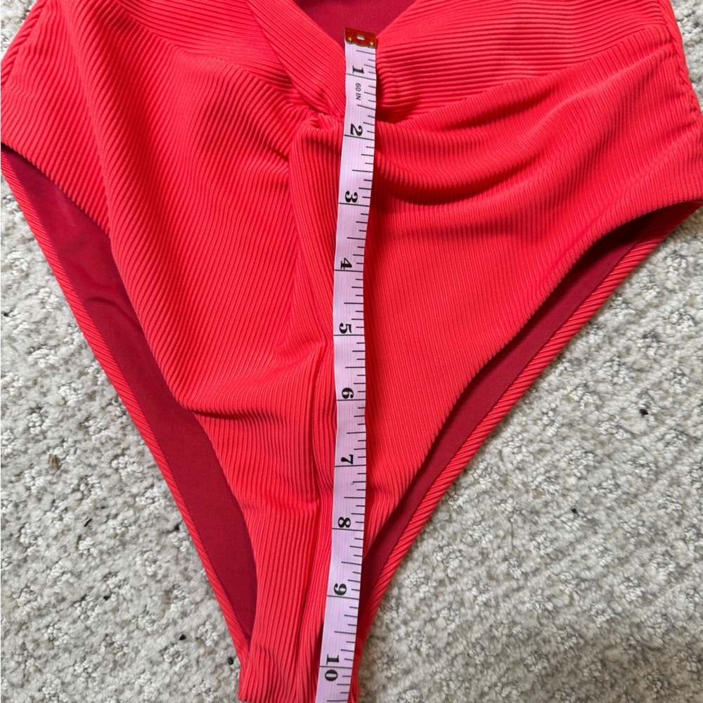 NWOT beach riot x free people aviva hibiscus peach xs ribbed - Picture 8 of 10
